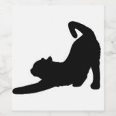 Cat Stretch Weinetikett (Einzelnes Label)