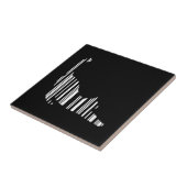 CAT STRETCHING BAR CODE Pet Barcode Muster Fliese (Seite)
