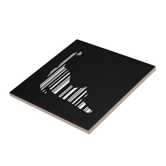 CAT STRETCHING BAR CODE Pet Barcode Muster Fliese (Seite)