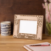 Cat Stretching Geätzte Rahmen (Linke Ecke)