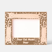 Cat Stretching Geätzte Rahmen (Vorderseite)