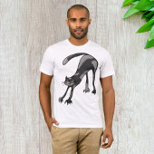 Cat Stretching Mens T - Shirt