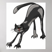 Cat Stretching Poster (Vorne)