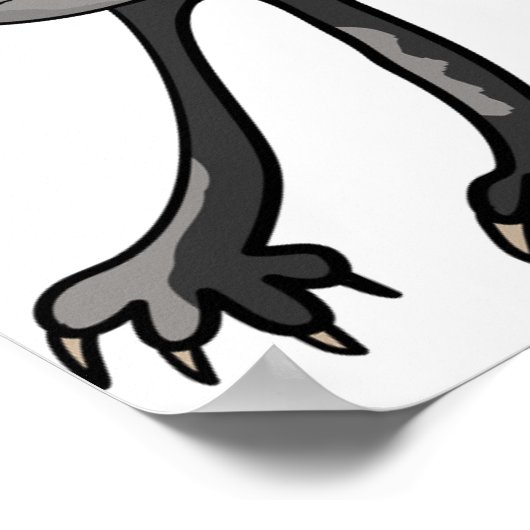 Cat Stretching Poster (Ecke)