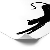 Cat Stretching Poster (Ecke)