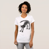 Cat Stretching Womens T - Shirt (Vorne ganz)