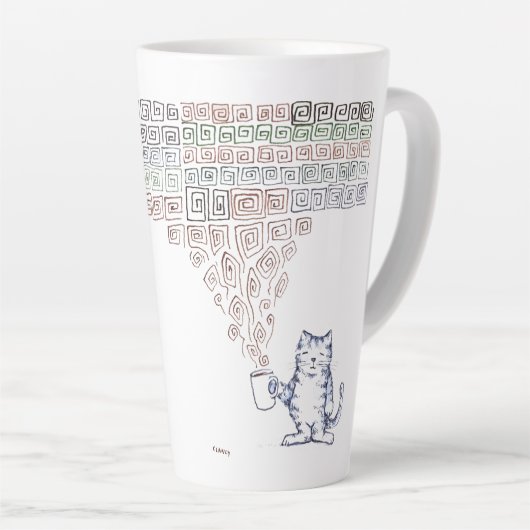 Cat Strong Coffee Milchtasse (Rechte Ecke)