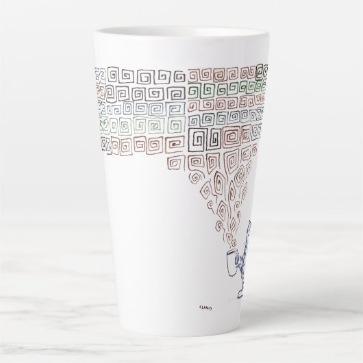 Cat Strong Coffee Milchtasse (Vorderseite)