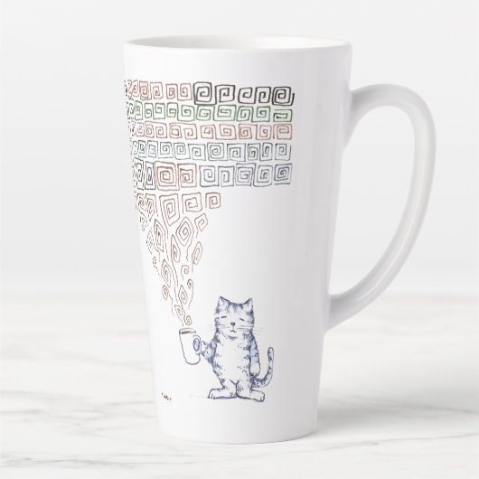 Cat Strong Coffee Milchtasse (Rechts)