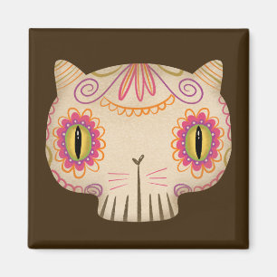 Cat Sugar Skull Catrina - Tag der Toten Magnet