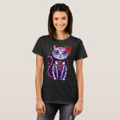 Cat Sugar Skull Cute Cat For Cat Lover Cat-m T-Shirt (Vorne ganz)