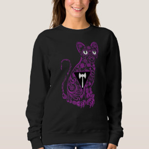 Cat Sugar Skull Lgbt Q Niedlich Lesben-Stolperflag Sweatshirt