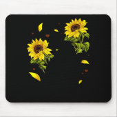 Cat Sunflower Christmas Tree Sun Flower Cat Lover Mousepad (Vorne)