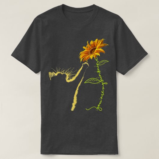 Cat Sunflower Gifts For Cat Lovers, Cat Mom, Cat L T-Shirt (Design vorne)