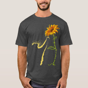 Cat Sunflower Gifts For Cat Lovers, Cat Mom, Cat L T-Shirt