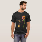 Cat Sunflower Multiple Myeloma Awareness T-Shirt (Vorne ganz)