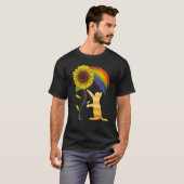 Cat Sunflower Rainbow For Cat  Cat Mom Women T-Shirt (Vorne ganz)