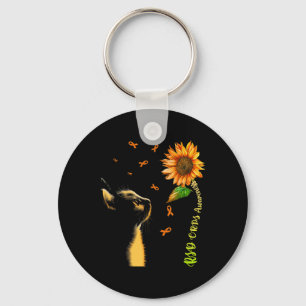 Cat Sunflower Rsd Crps Bewusstsein Schlüsselanhänger