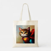 Cat Superhero Tragetasche (Rückseite)