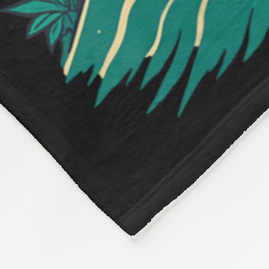 Cat Surfing Japanese _1  Fleecedecke (Ecke)