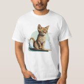 Cat Surfing T - Shirt (Vorderseite)