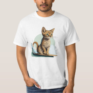 Cat Surfing T - Shirt
