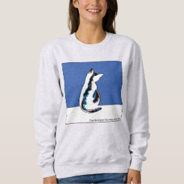 Cat Sweatshirt Blue