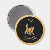 Cat Sweet Cat Magnet (Vorderseite/Rückseite)