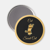 Cat Sweet Cat Magnet (Vorderseite/Rückseite)