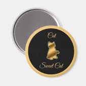 Cat Sweet Cat Magnet (Vorderseite/Rückseite)