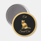 Cat Sweet Cat Magnet (Vorderseite/Rückseite)