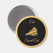 Cat Sweet Cat Magnet (Vorderseite/Rückseite)