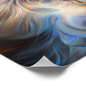 CAT Symmetrische Merkmale Fokussierte Augen Poster (Ecke)