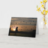 Cat Sympathy Card Karte (Gelbe Blume)