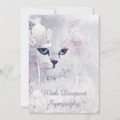 Cat Sympathy Card Karte (Vorderseite)