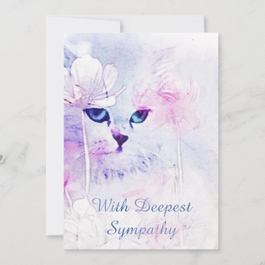 Cat Sympathy Card Karte (Vorderseite)