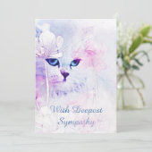 Cat Sympathy Card Karte (Stehend Vorderseite)
