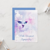 Cat Sympathy Card Karte (Vorderseite/Rückseite Beispiel)