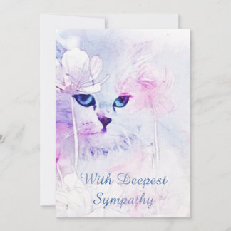 Cat Sympathy Card Karte