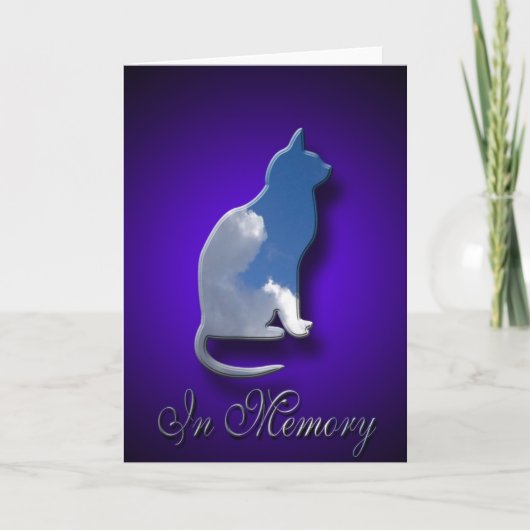 Cat Sympathy Card | Verlust der Heimat-Katze Karte (Vorderseite)