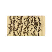 Cat Symphony, 1868, Moritz von Schwind Adressaufkleber (Vorne)