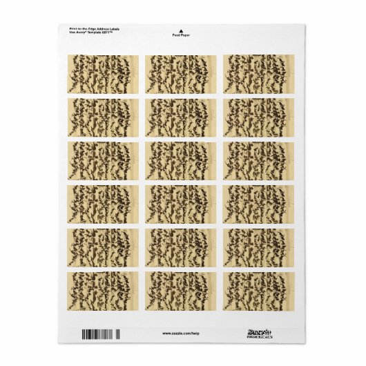 Cat Symphony, 1868, Moritz von Schwind Adressaufkleber (Vorne)