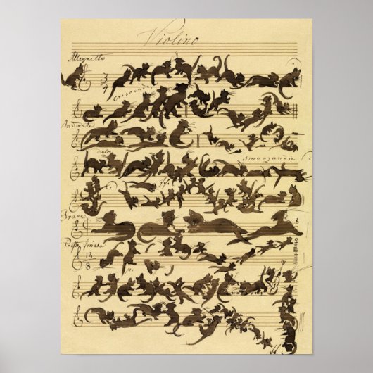 Cat Symphony, 1868, Moritz von Schwind Poster (Vorne)