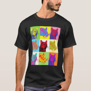 Cat T , Cat and Mouse Pop Ar , Cat Lover T-Shirt