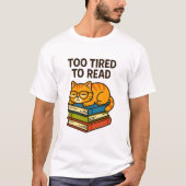 Cat T - Shirt buchen - Ideal für Cat & Book Lover (Vorderseite)