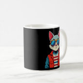 Cat T - Shirt Kaffeetasse (VorderseiteRechts)