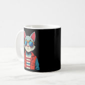 Cat T - Shirt Kaffeetasse (Vorderseite Links)