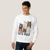 CAT-T - SHIRT, KATZREGEL SWEATSHIRT (Vorne ganz)
