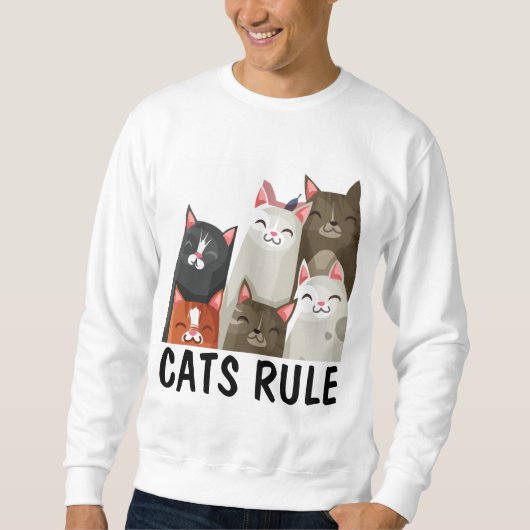 CAT-T - SHIRT, KATZREGEL SWEATSHIRT (Vorderseite)