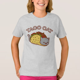 Cat-T - Shirt von Mädchen - "TACO CAT"
